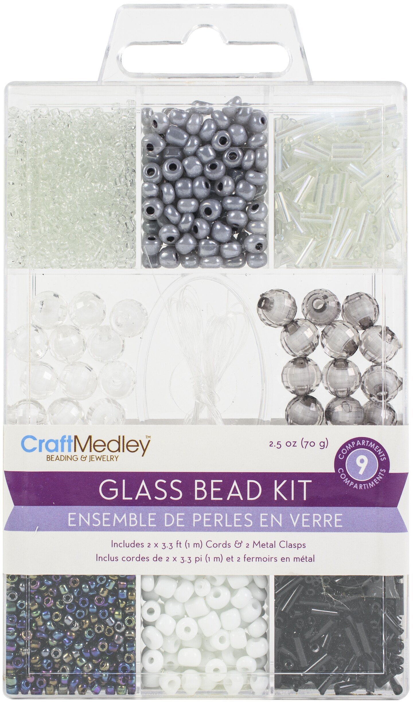Craft Medley Glass Bead Kit 90g-Classic