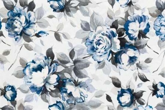 Scent of Roses Indigo Poster Print by  Wild Apple Portfolio - Item # VARPDX21956