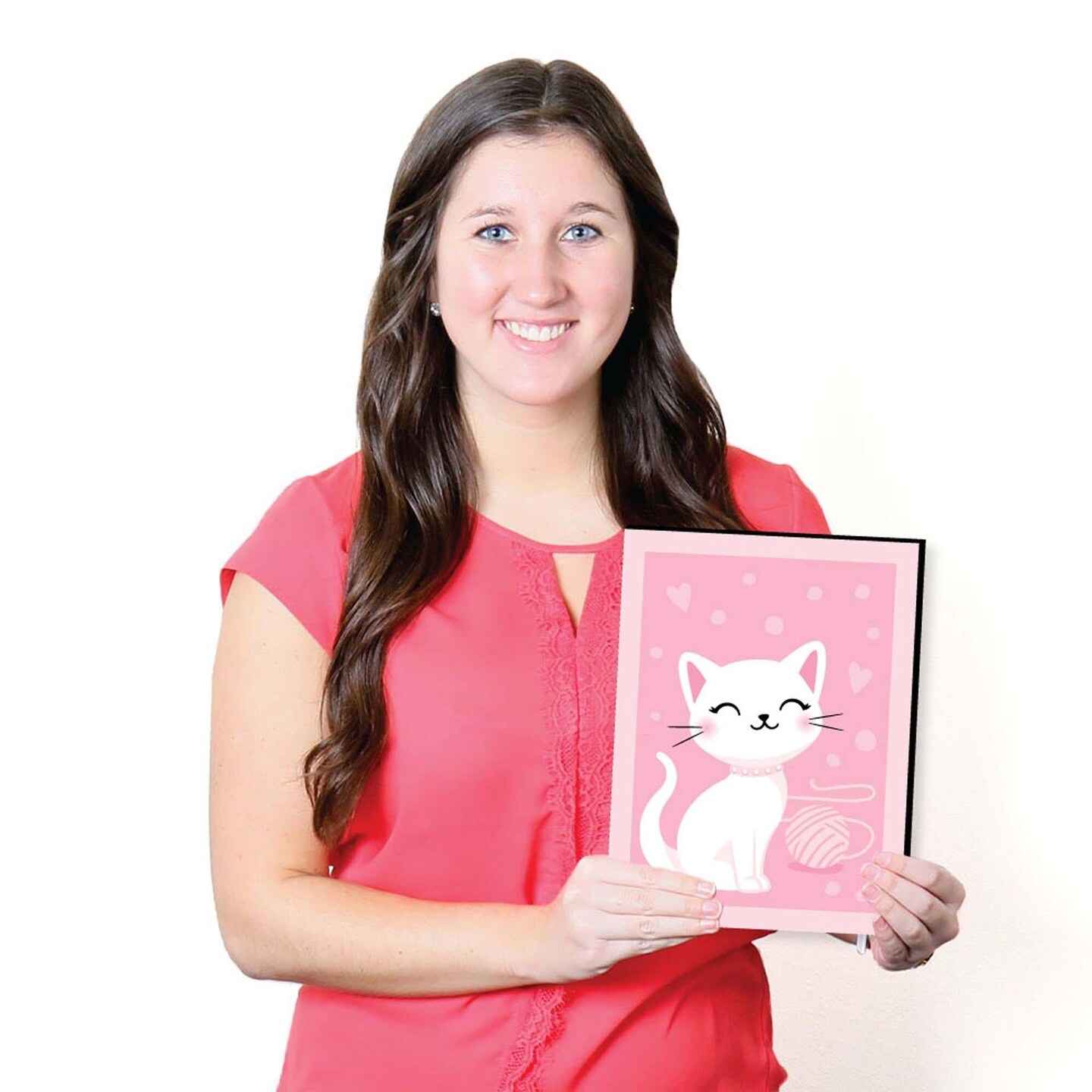 Big Dot of Happiness Purr-fect Kitty Cat - Kitten Meow Nursery Wall Art and Kids Room Decorations - Gift Ideas - 7.5 x 10 inches - Set of 3 Prints