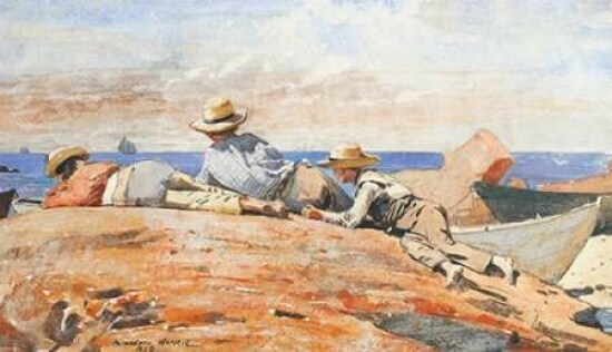 Three Boys On The Shore Poster Print by  Winslow Homer - Item # VARPDX373293