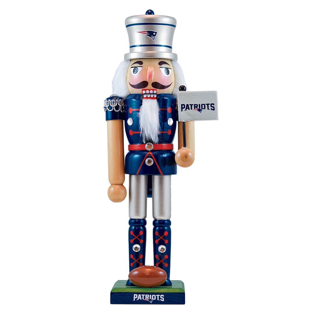 Masterpieces Game Day - NFL New England Patriots - Team Painted Wood Nutcracker
