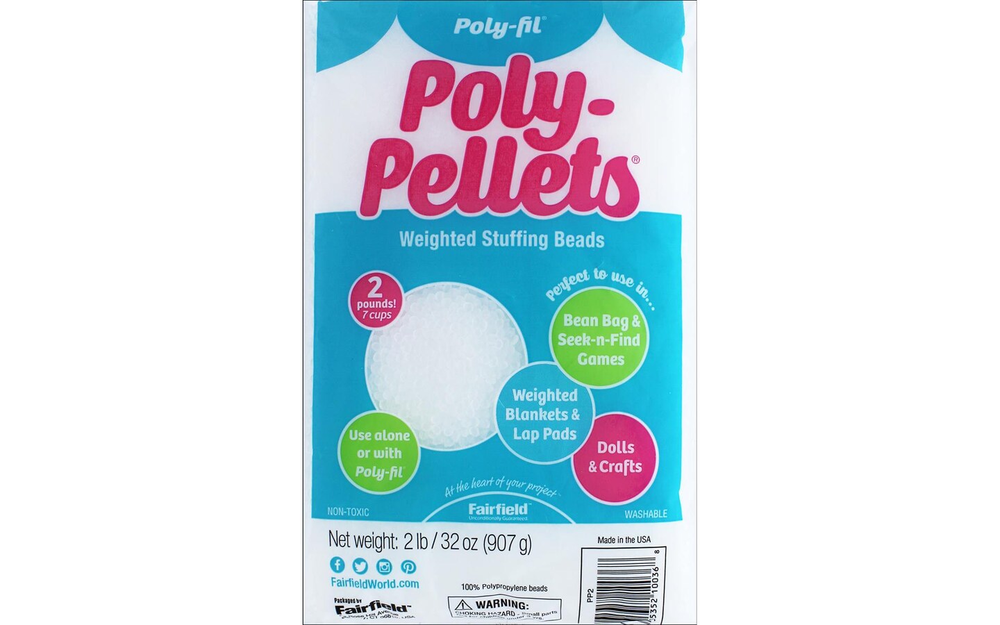 Fairfield Filler Poly Pellets 32oz