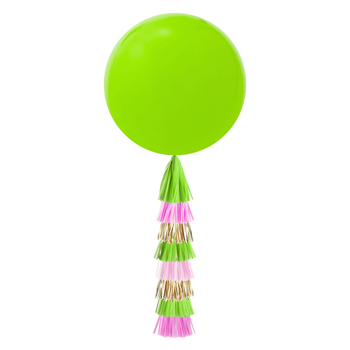 Jumbo Balloon &#x26; Tassel Tail - Tropical