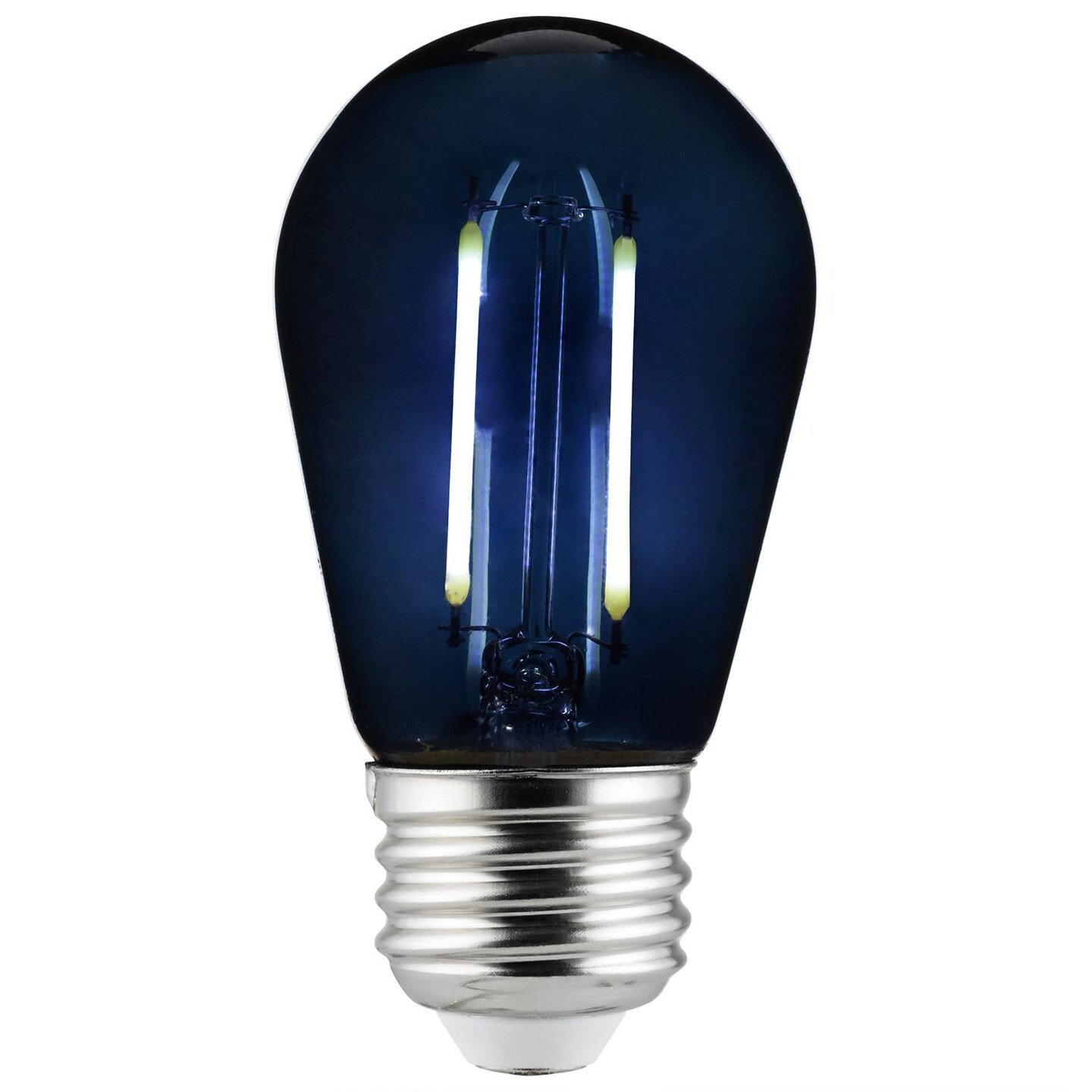 SUNLITE 2w LED Filament S14 Sign Transparent Black Colored Dimmable Bulb