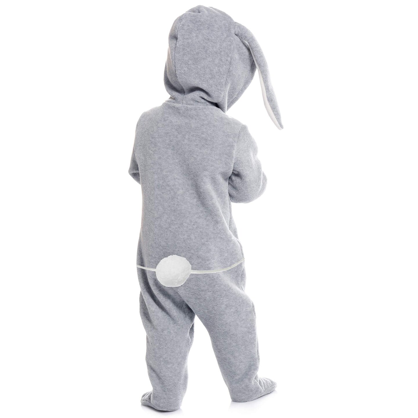 Bunny Rabbit Tail Accessory - White Pom Pom Costume Accessories Bunny Tail for Pretend Play