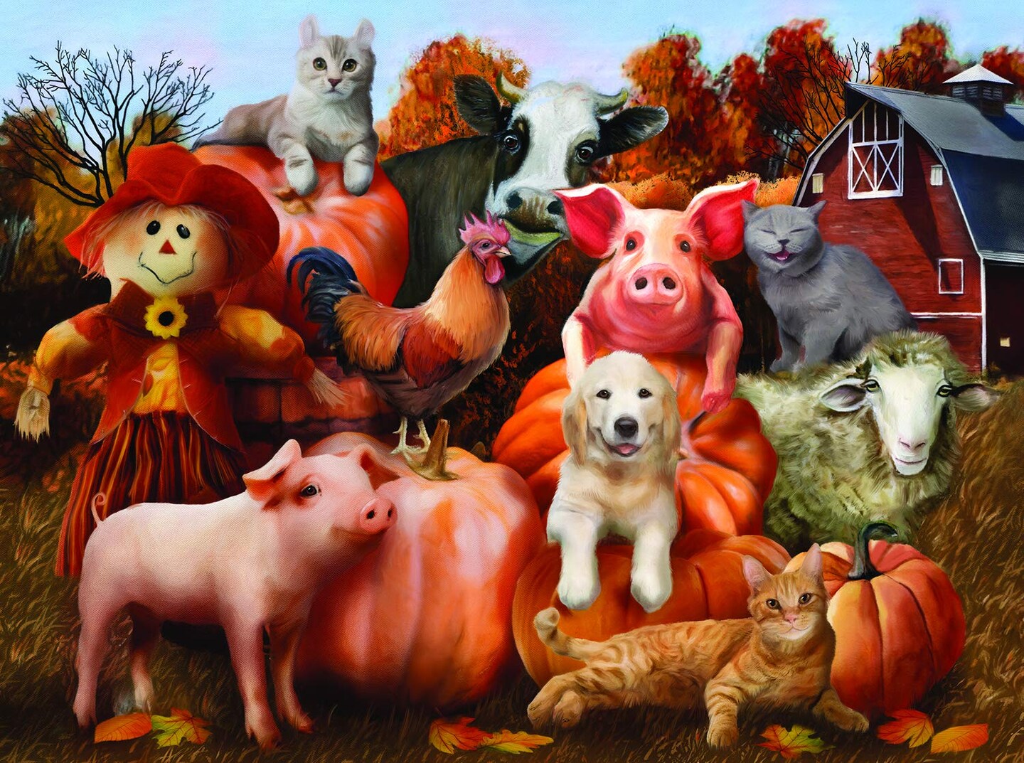 Sunsout Family Portrait 300 pc  Halloween Jigsaw Puzzle 29725