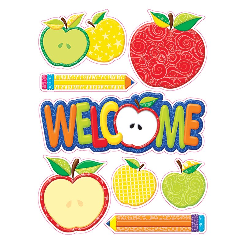 Color My World Welcome Window Clings, 1 Sheet