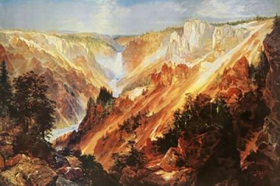 The Grand Canyon Of The Yellowstone Poster Print by Thomas Moran - Item # VARPDX133314