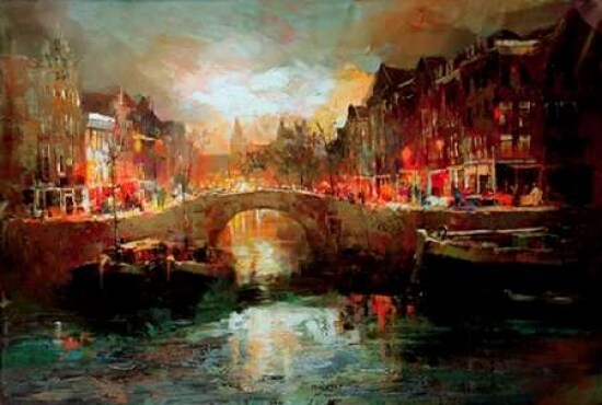 Dutch city scene Poster Print by Willem Haenraets - Item # VARPDXGA0100246