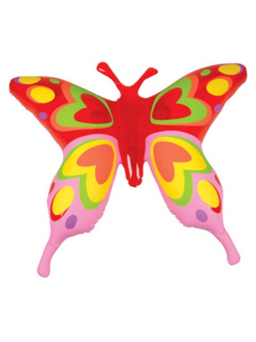 27" Giant Red Pink Inflatable Transparent Butterfly Insect Bug Decoration