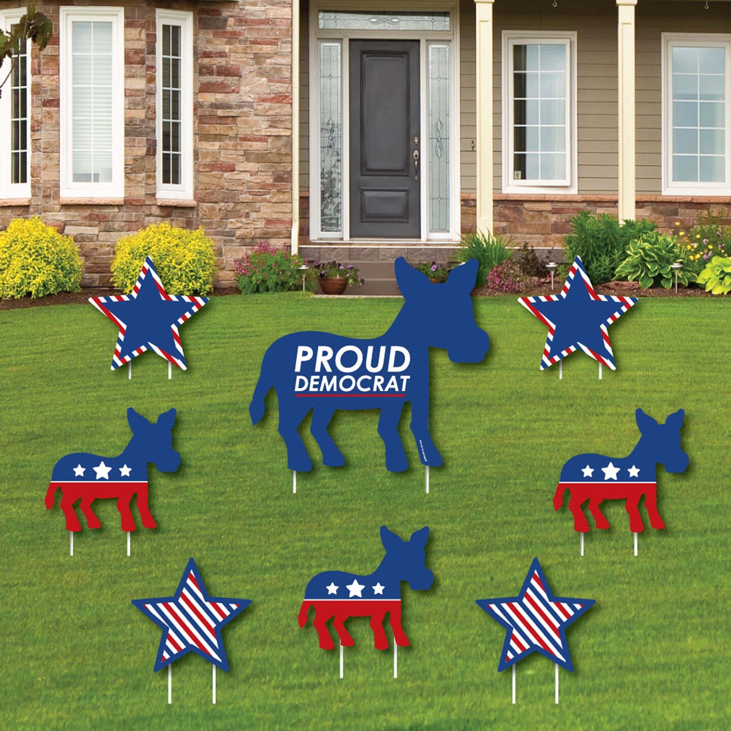 Big Dot Of Happiness Democrat Election - Yard Sign And Outdoor Lawn ...