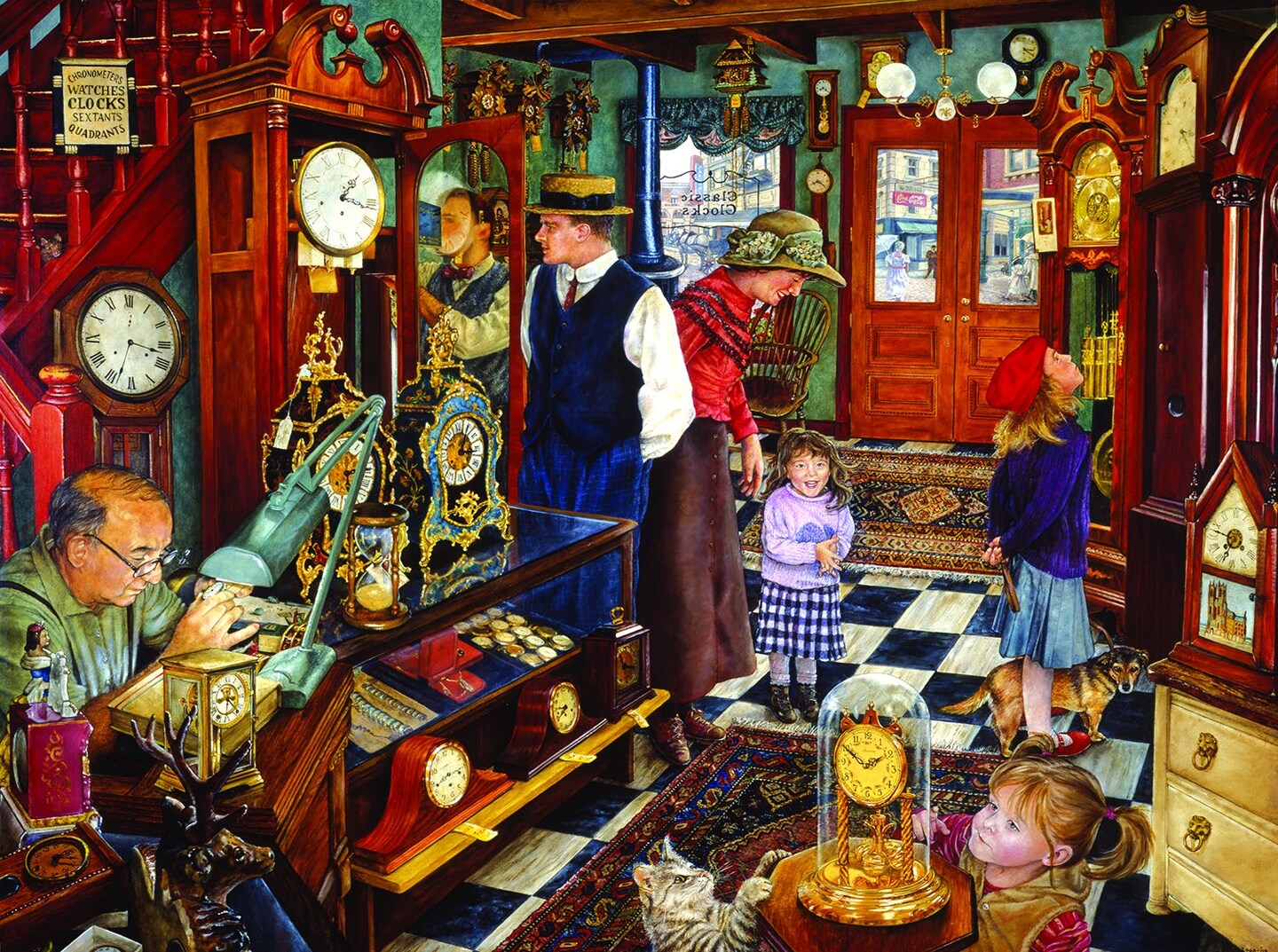 Sunsout The Clock Shop 1000 pc   Jigsaw Puzzle 44652