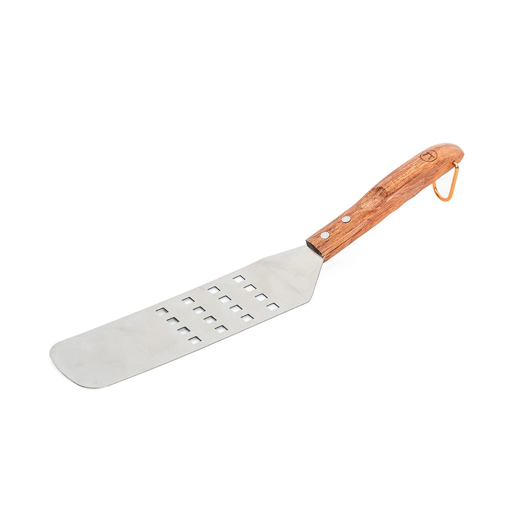 Fox Run Flex Griddle Spatula Stainless Steel Wood Handle 17 x 3 inch