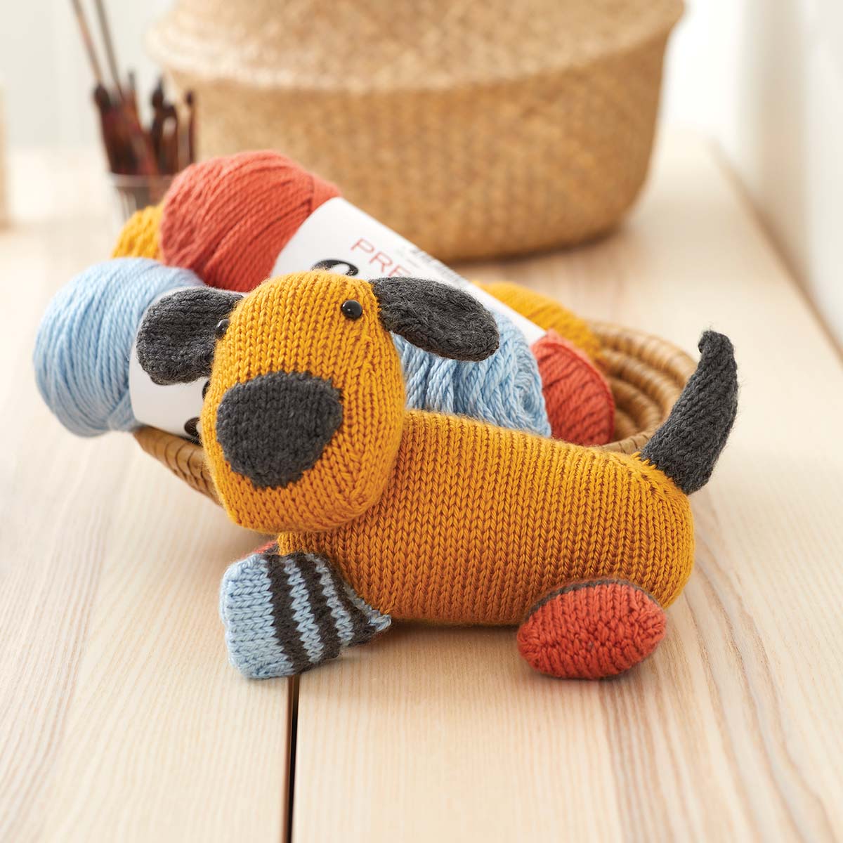 Premier Colorblock Puppy Knit Kit Michaels