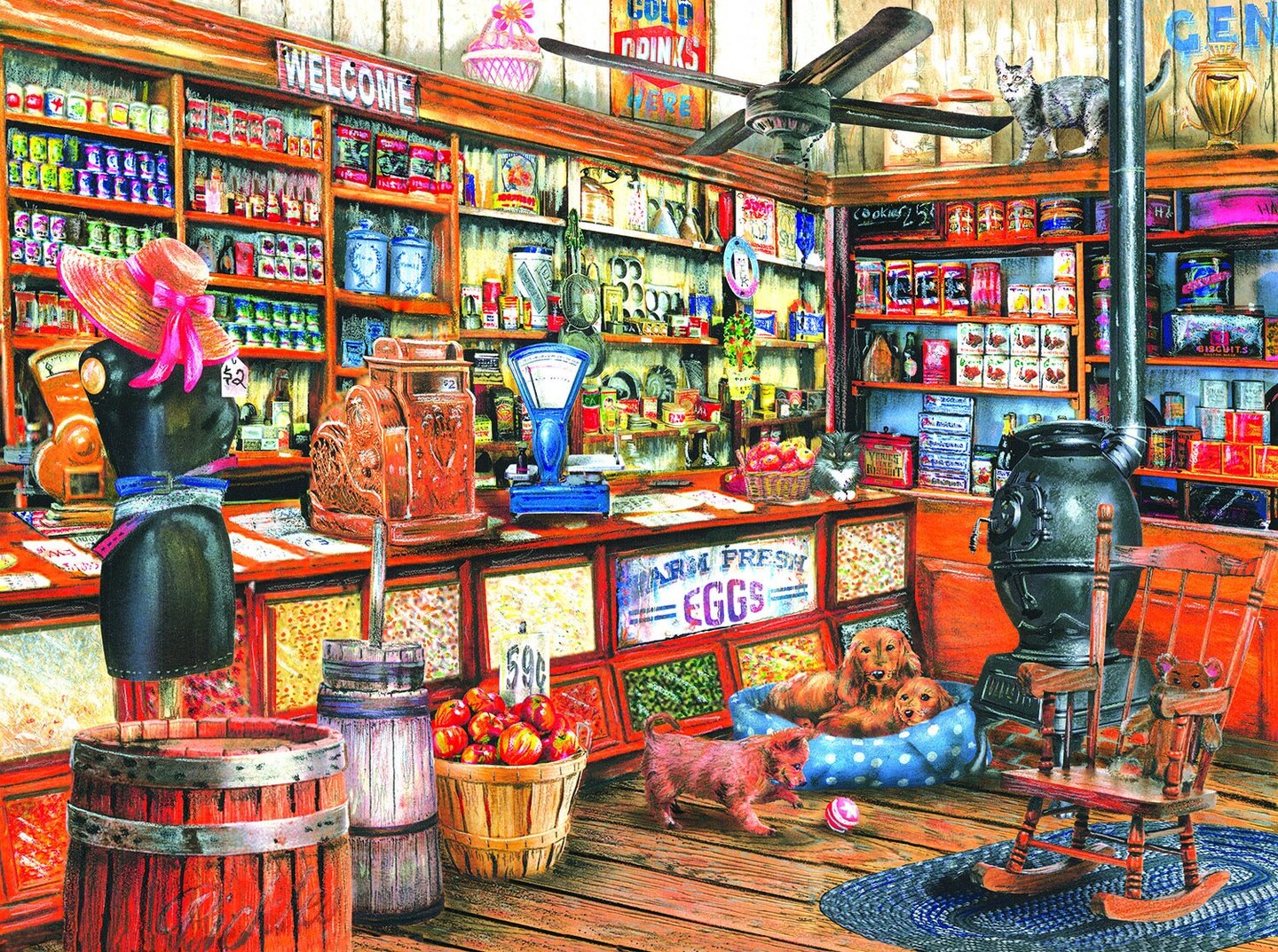 Sunsout Back in the Good Old Days 1000 pc Jigsaw Puzzle 28739