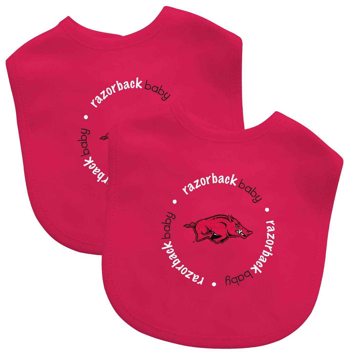 Baby Fanatic Officially Licensed Pink Unisex Cotton Baby Bibs 2