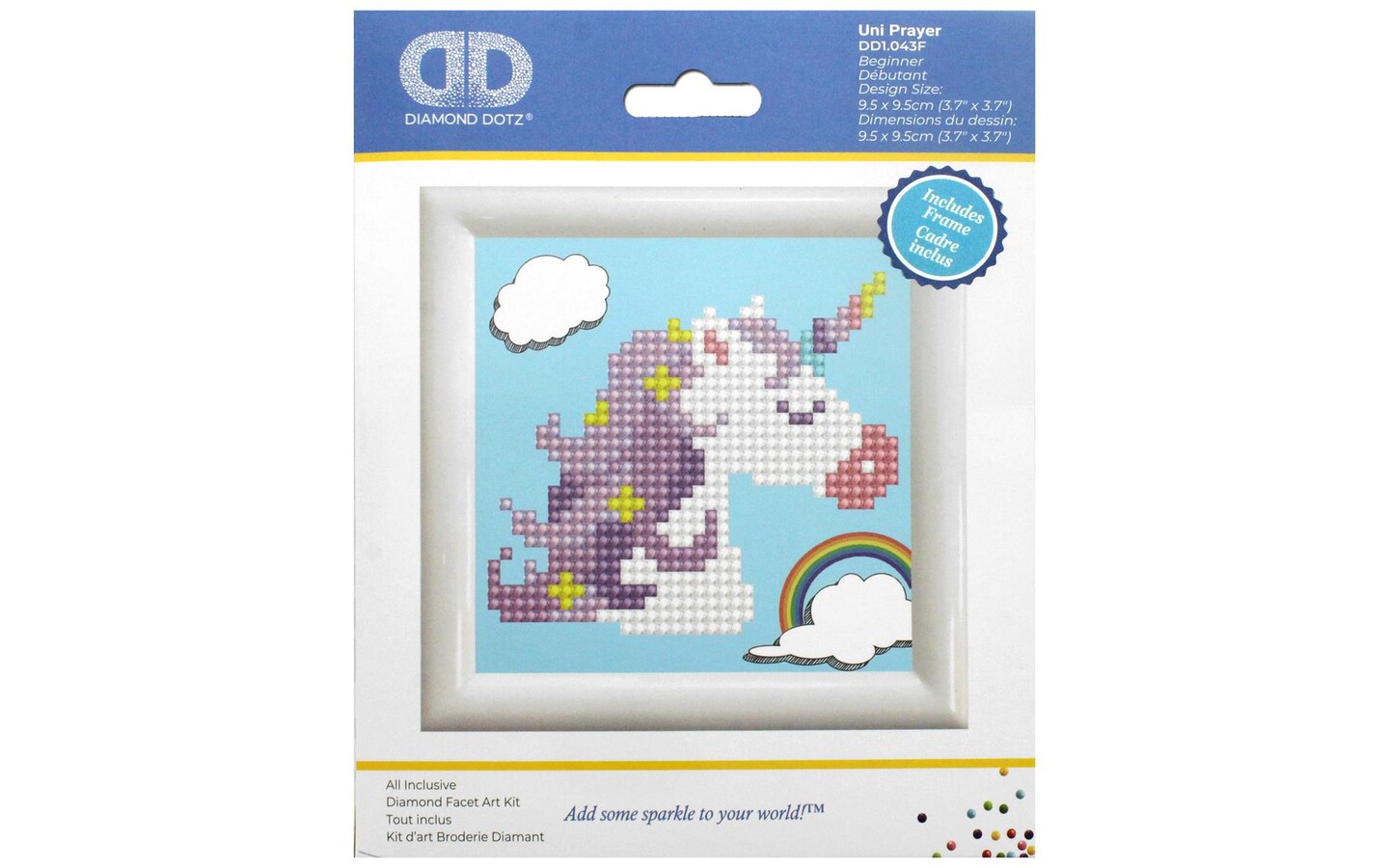 Diamond Dotz Kit Beginner W/Frame Uni Prayer