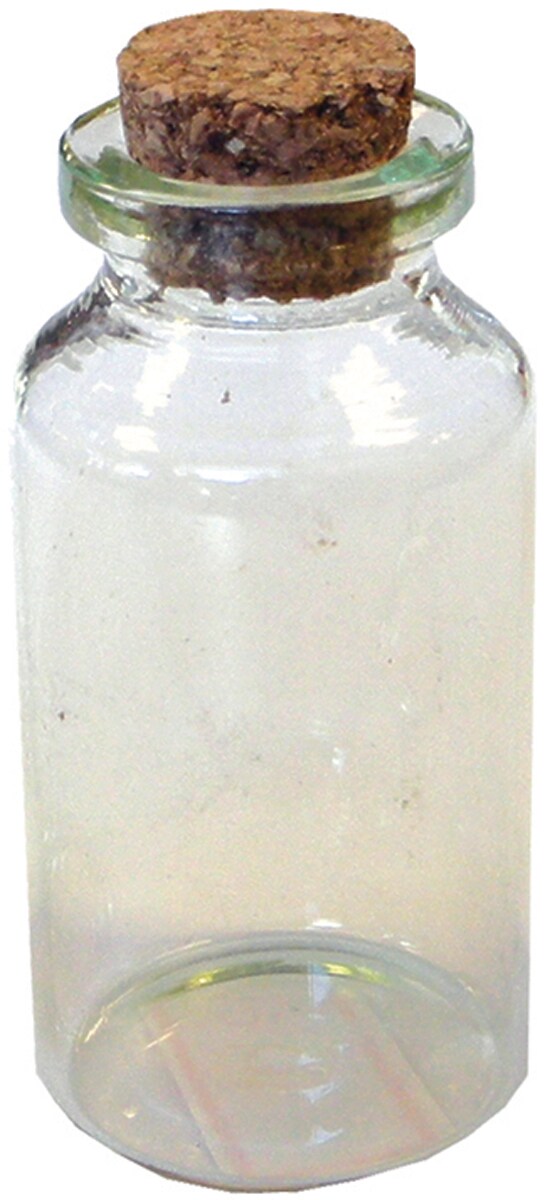 Craft Medley Mini Glass Containers W/Cork Lids 4/Pkg-7ml, 10ml, 15ml & 20ml