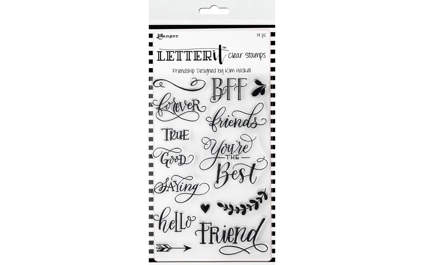 Ranger Letter It Clear Stamp Set Friendship