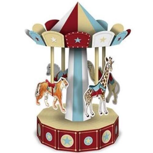 3-D Vintage Circus Carousel Centerpiece