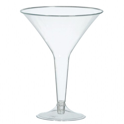 Big Party Pack Plastic Martini Glass - Clear