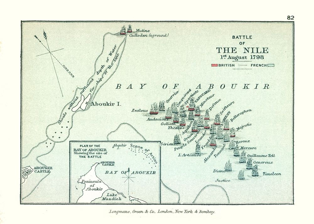 Africa Battle of the Nile 1798 Egypt Poster Print by Gardiner Gardiner # ITEG0013