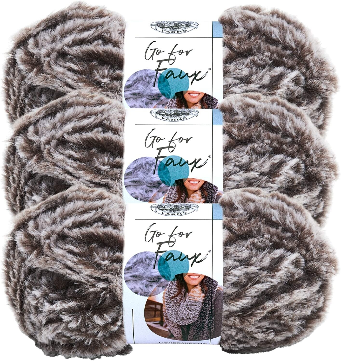 (Pack of 3) Lion Brand Go For Faux Yarn-Bear | Michaels