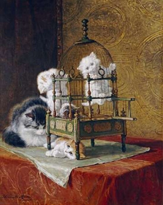 Caged Kittens Poster Print by  Henriette Ronner-Knip - Item # VARPDX265476