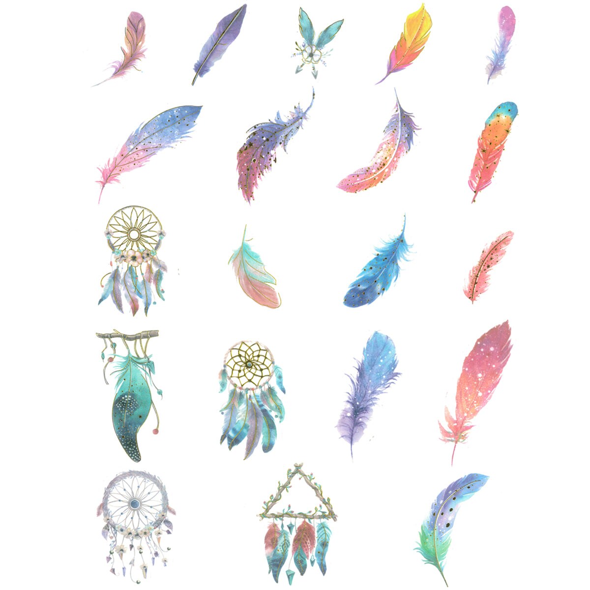 Wrapables Decorative Scrapbooking Washi Stickers, DIY Crafts for Stationery, Diary, Card Making (60 pcs)