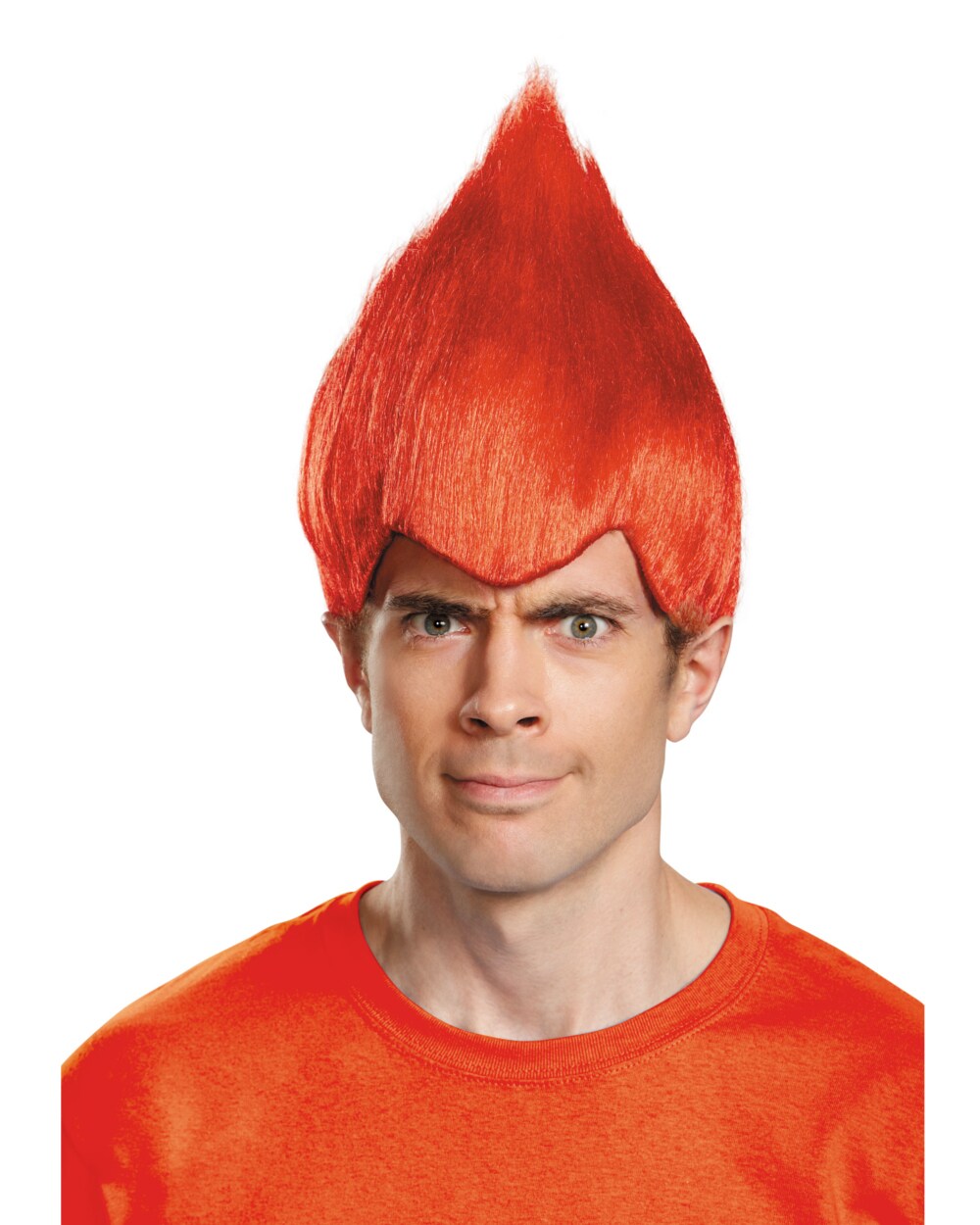 Adult's Pointy Wacky Troll Inside Out Red Wig Costume Accessory