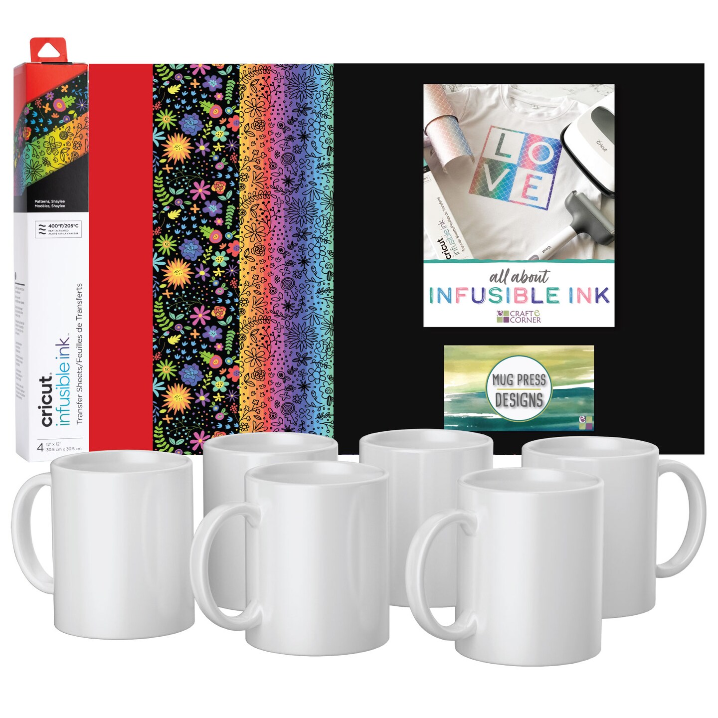 6 Mugs 11OZ Sublimation Mugs Mix Color Mugs Coated Ceramic Cups Christmas  DIY Mugs 