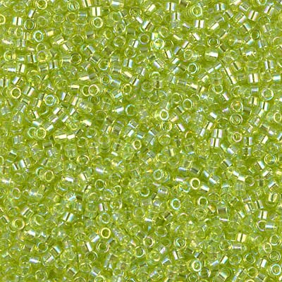 Miyuki Delica Bead 11/0, DB0174, Transparent Chartreuse AB, 5 grams