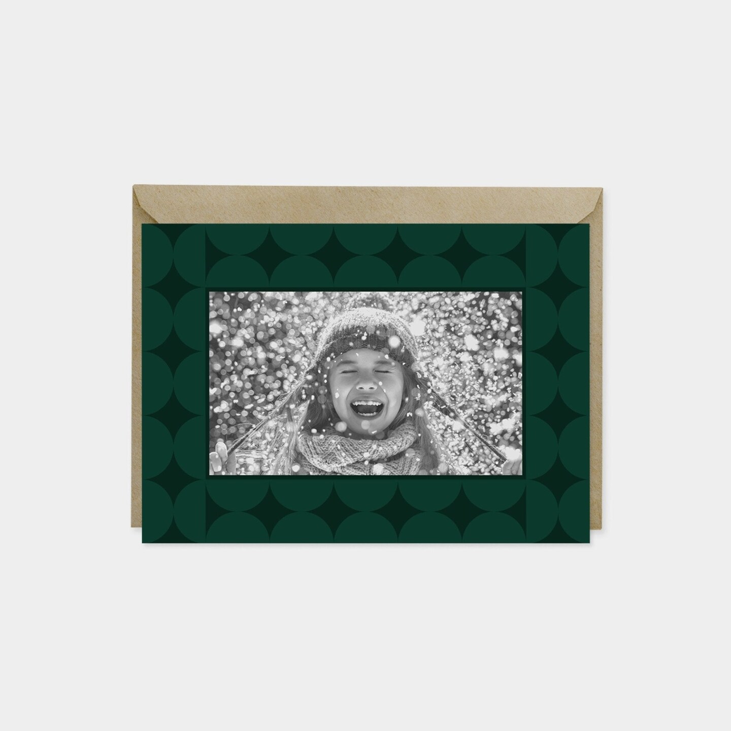 Holiday Photo Card, Elegant Art Deco