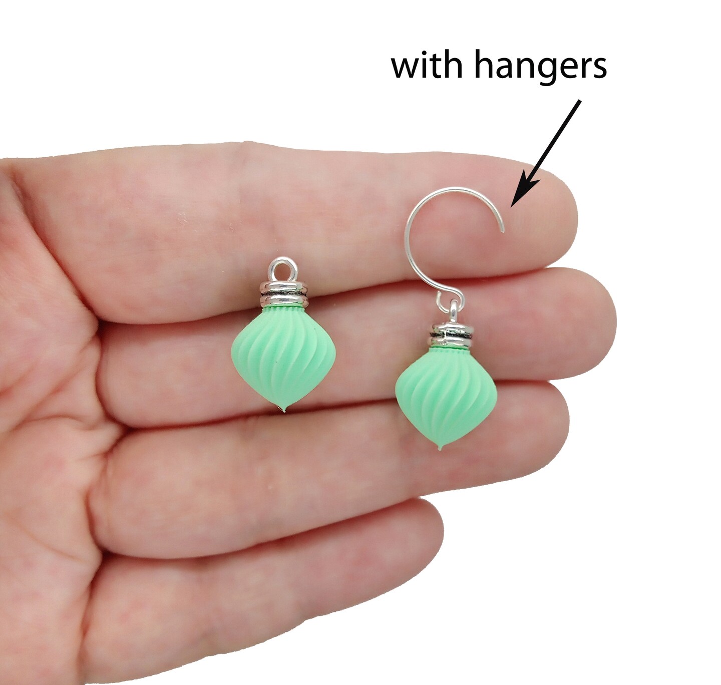 10 Pastel Miniature Ornaments, Tiny Baubles for Dollhouse or Small Tabletop Christmas Trees, 3/4 inch tall, Adorabilities