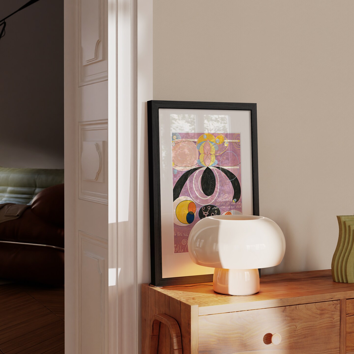 Haus and Hues Oak Wood Picture Frames Matted with Real Glass