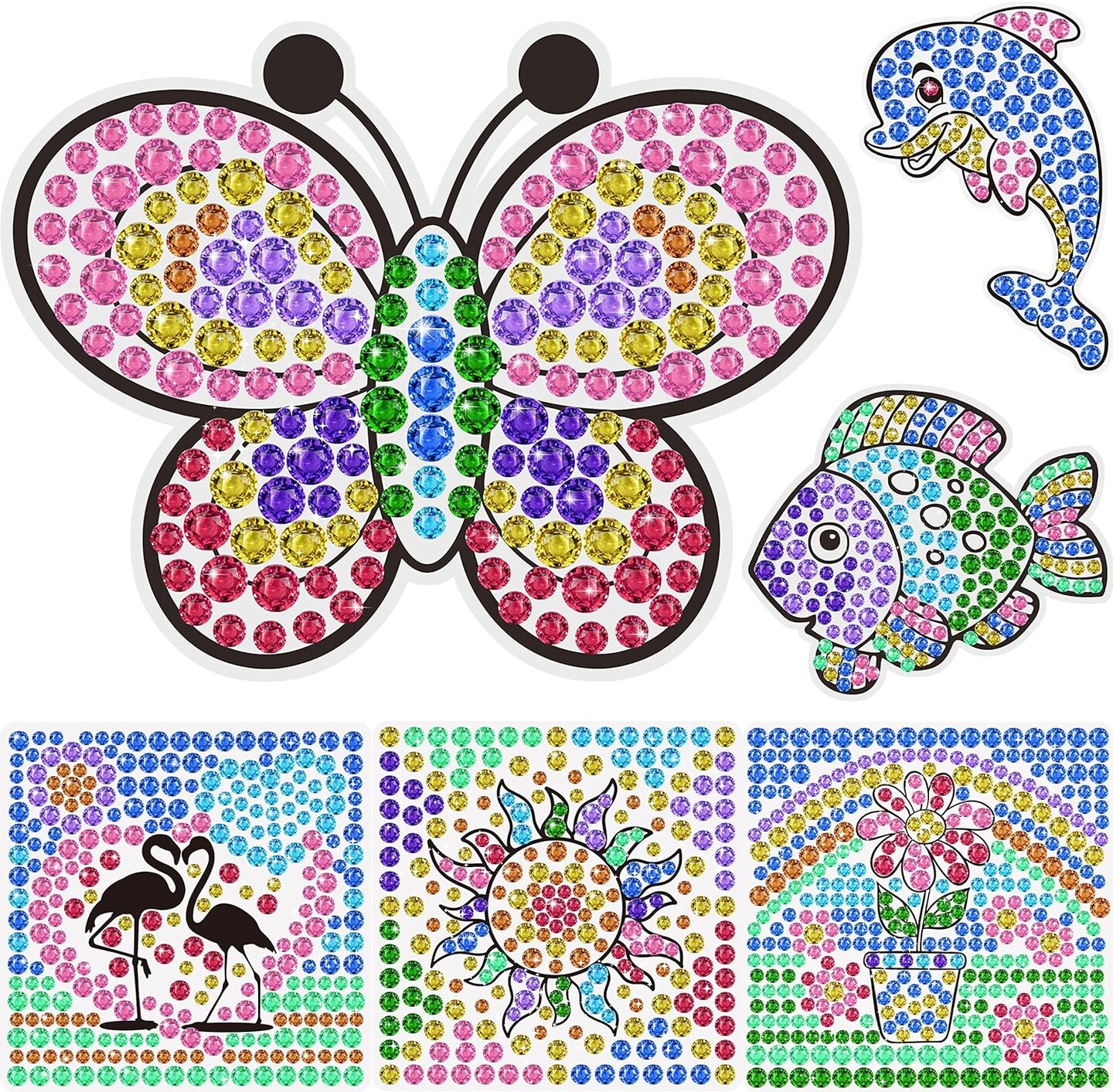 Diamond Window Art Craft Kit - Suncatcher for Kids Ages 6+