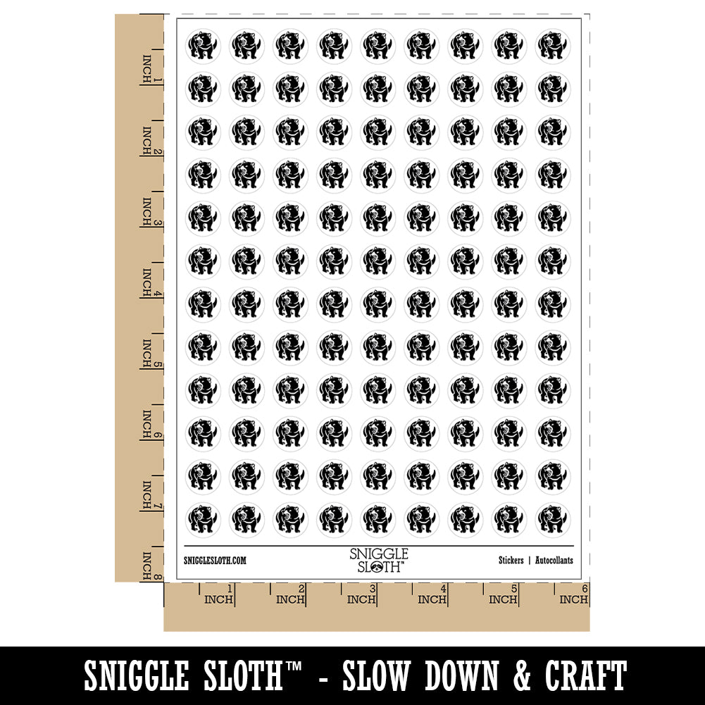 Tasmanian Devil Growling 200+ 0.50&#x22; Round Stickers