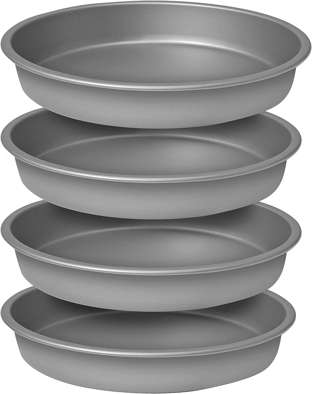 4 Pieces Metal Products Company Baker Eze Nonstick 9-Inch Round Cake Pans,
