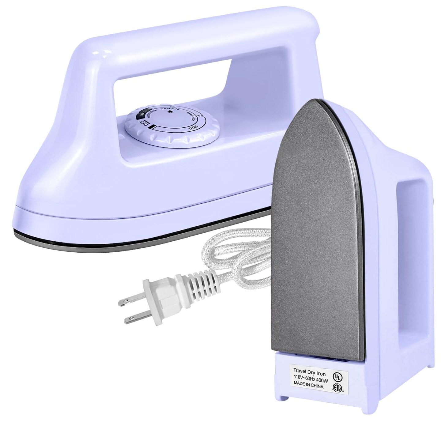 Iron Handy Heat Press Machine Kit Portable with PVC Doormat for Heat Transfer, Charging Base Accessories for DIY T-Shirt Shoe Bag Vinyl Projects