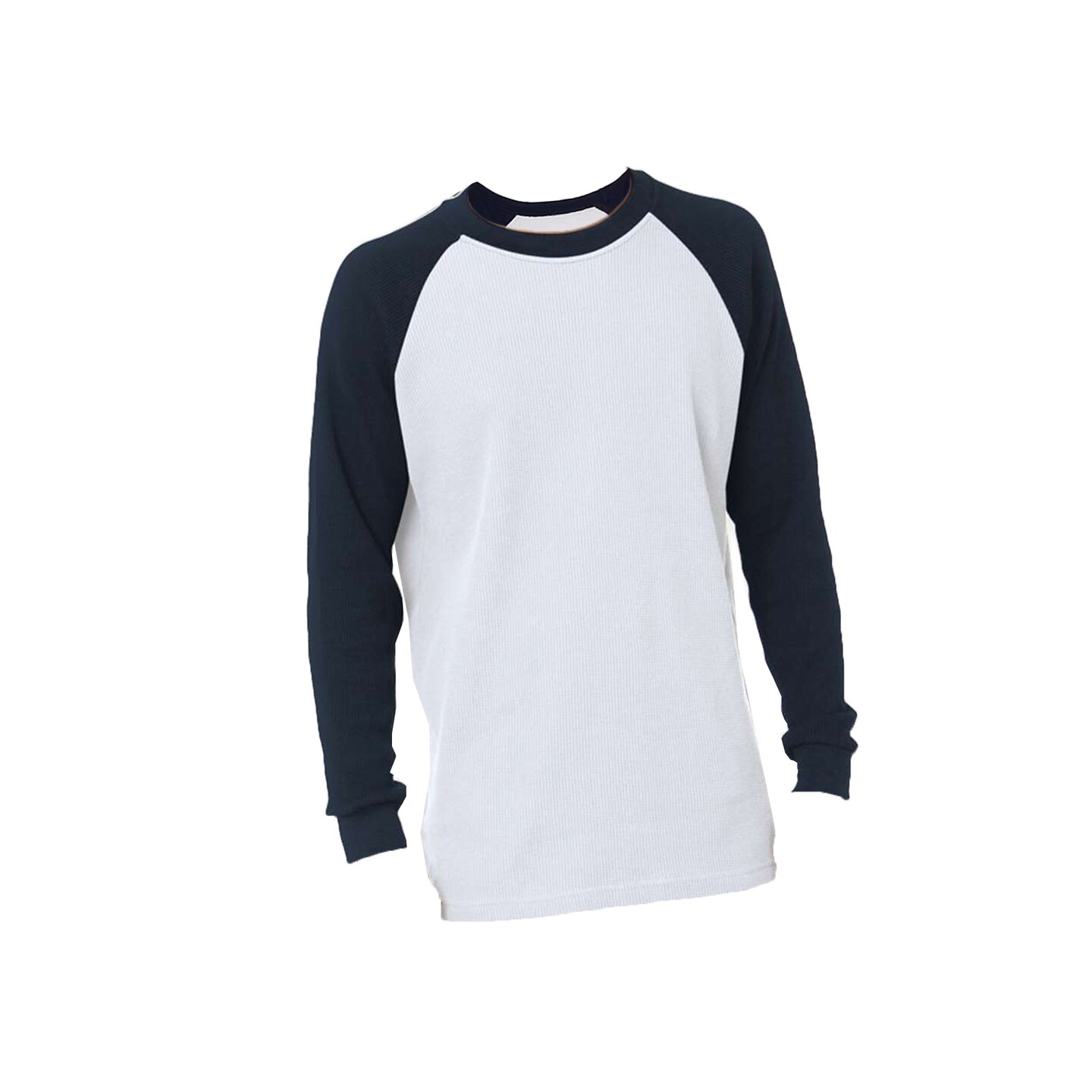 Bayside&#xAE; USA made Heavyweight Waffle Knit Thermal Raglan T-Shirt