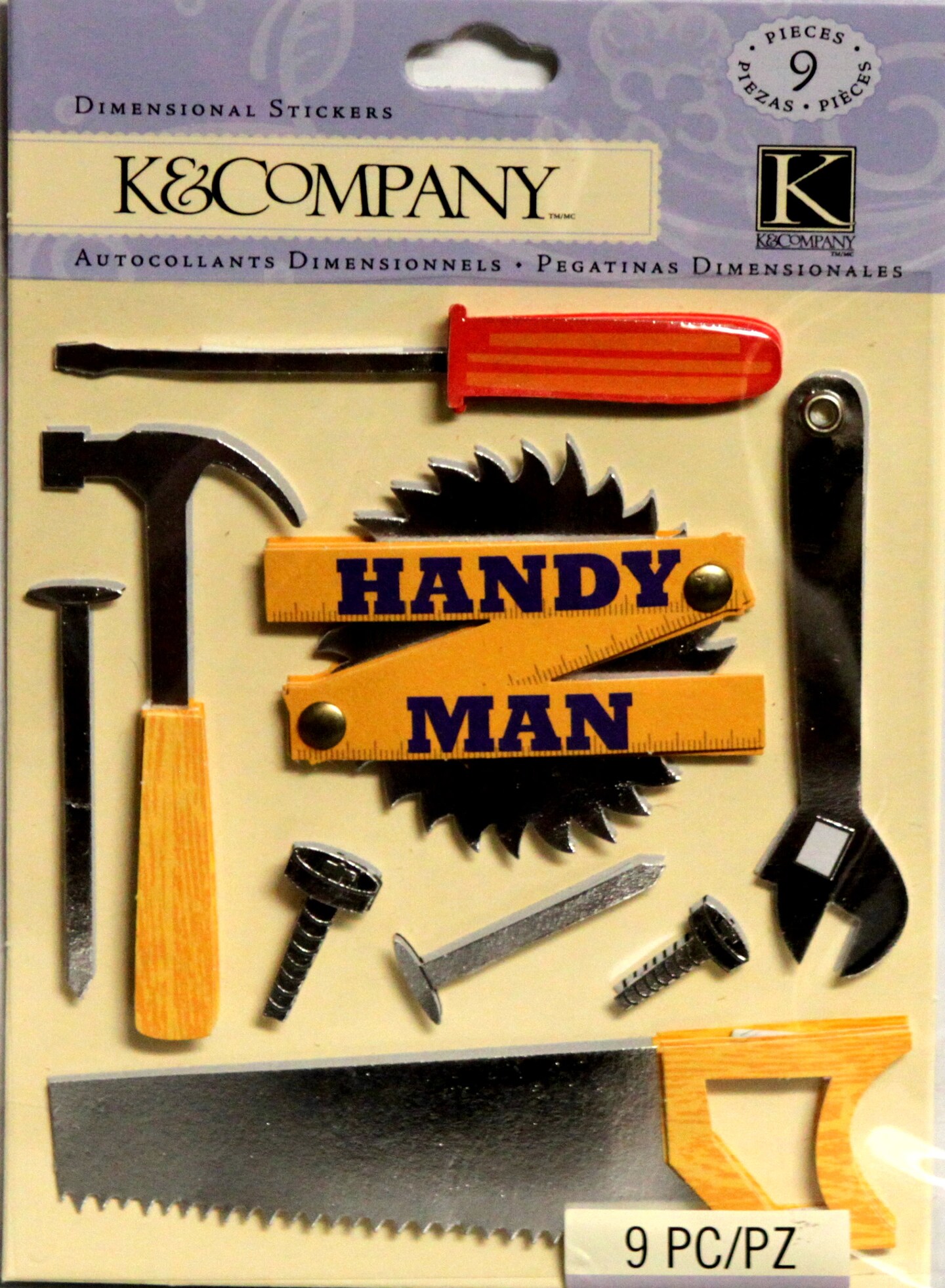 K &#x26; Company Handy Man Dimensional Stickers
