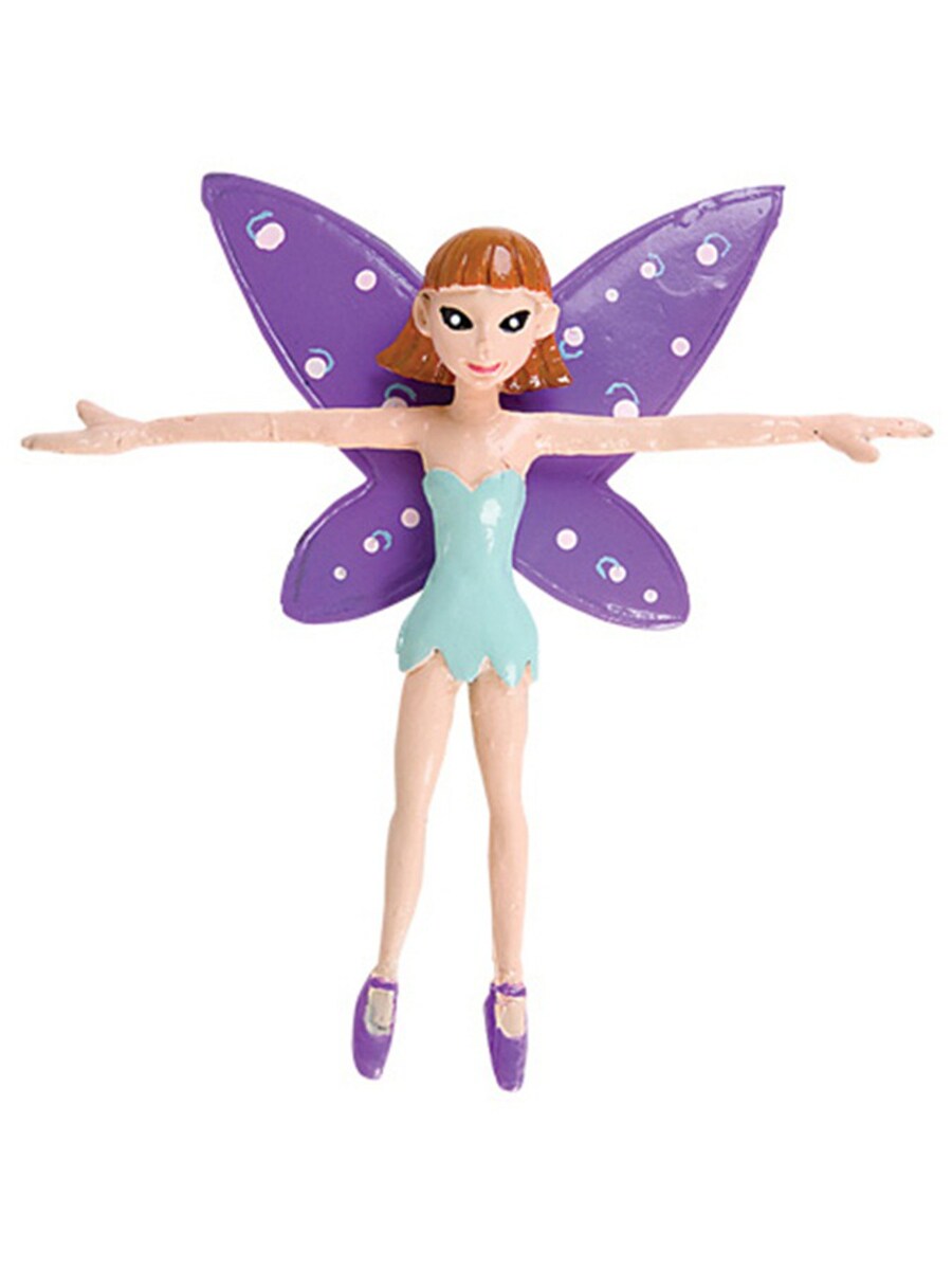 New 4&#x22; Purple Bendable Fairy Pixie Toy Figure Decoration