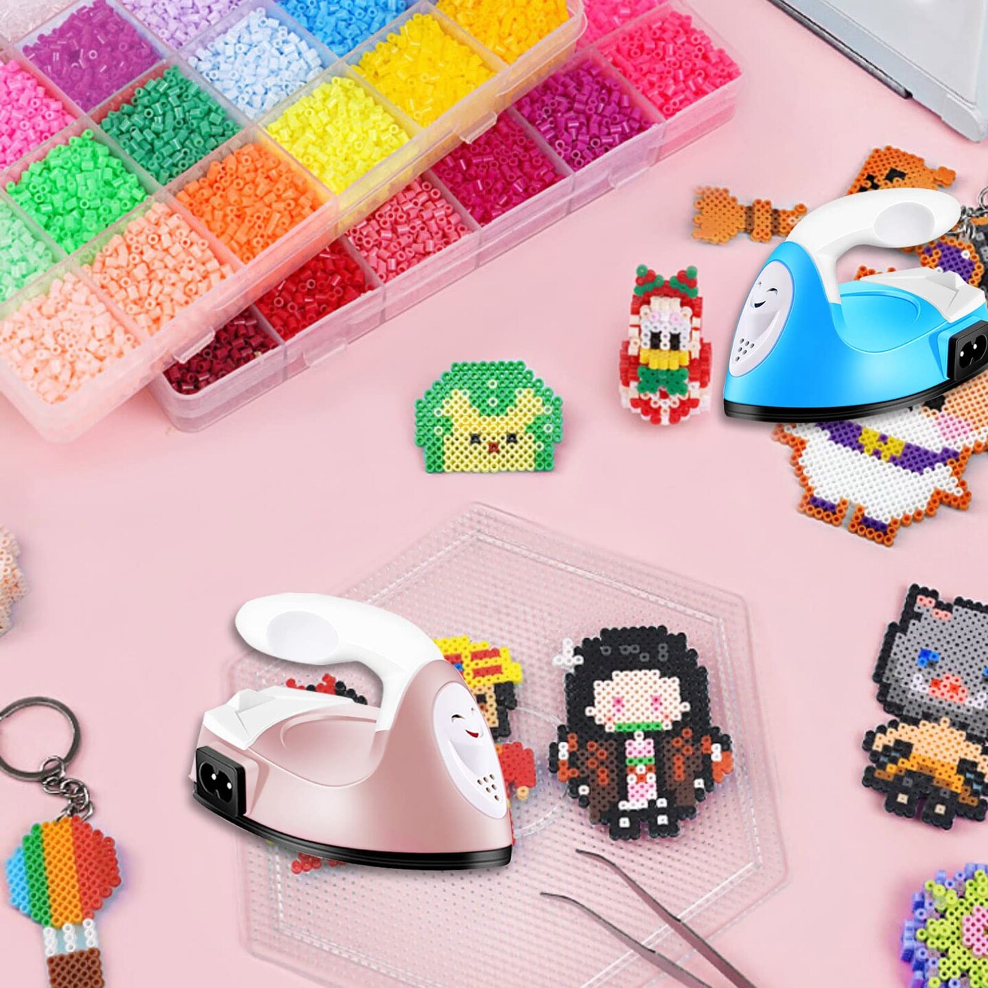 Iron Mini Iron Press,Mini Heat Press Machine for T Shirts Shoes and Hats Small Heat Transfer Vinyl Projects,Portable Travel Irons Mini Heat Press Crafting Craft Clothes