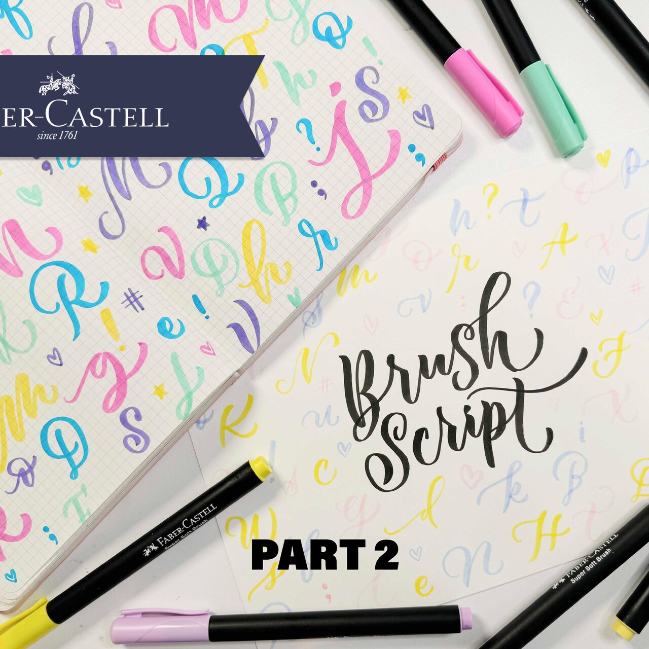 Back To School Brush Script Lettering With Faber-Castell Part 2