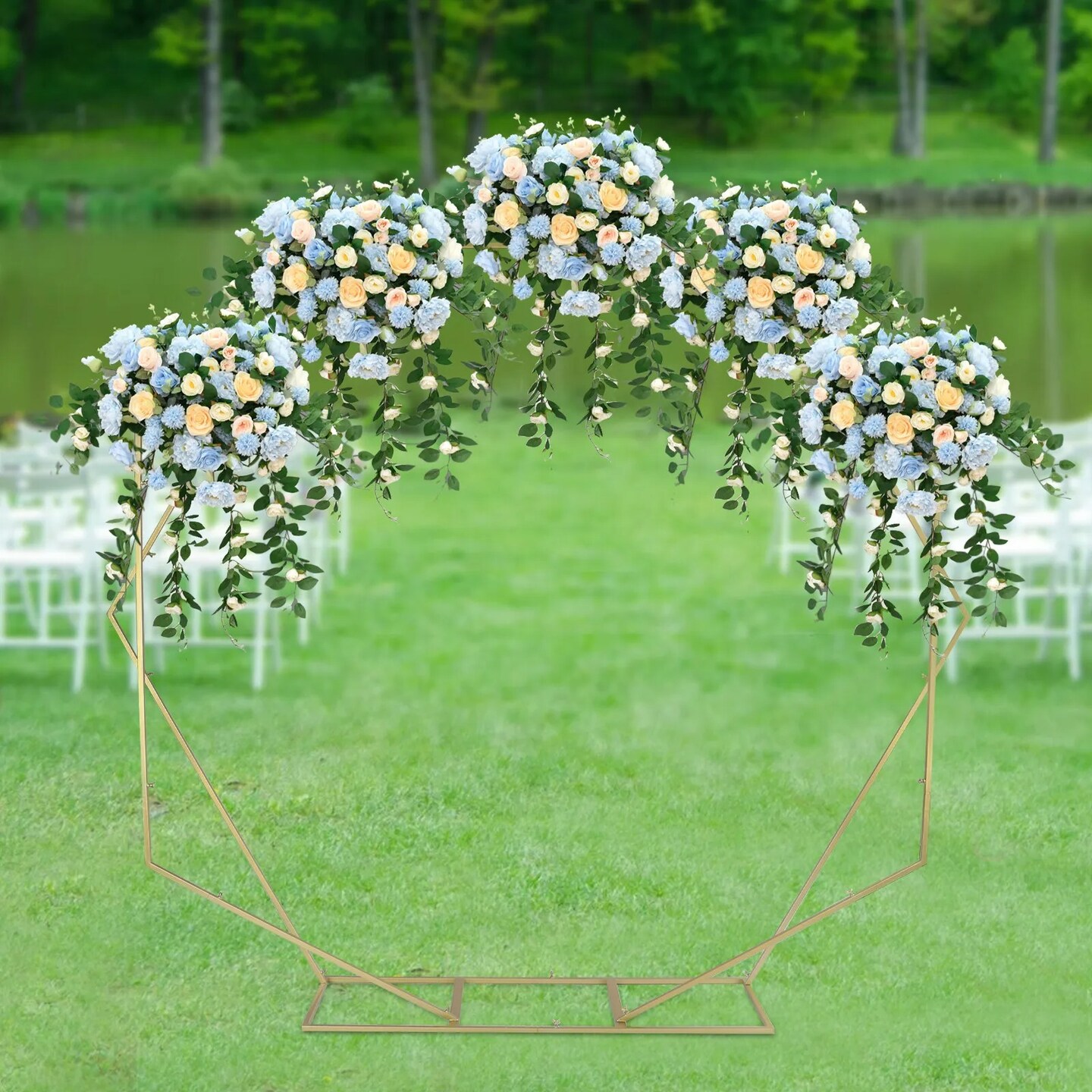 Wedding Arch Props Shaped Arch Geometric Shelf Party Stage Backdrop Flower Arch