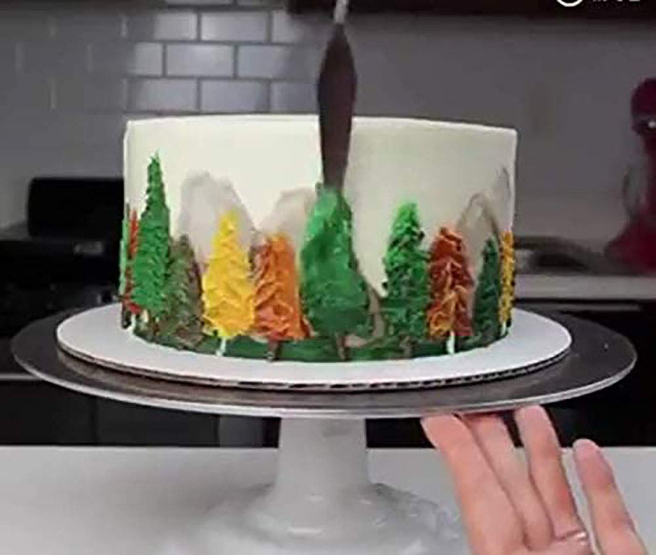 5 Pieces Set Stainless Steel Frosting Baking Pastry Tool Mixing Set Cake Icing Oil Painting Decorating Cream Toner Tool