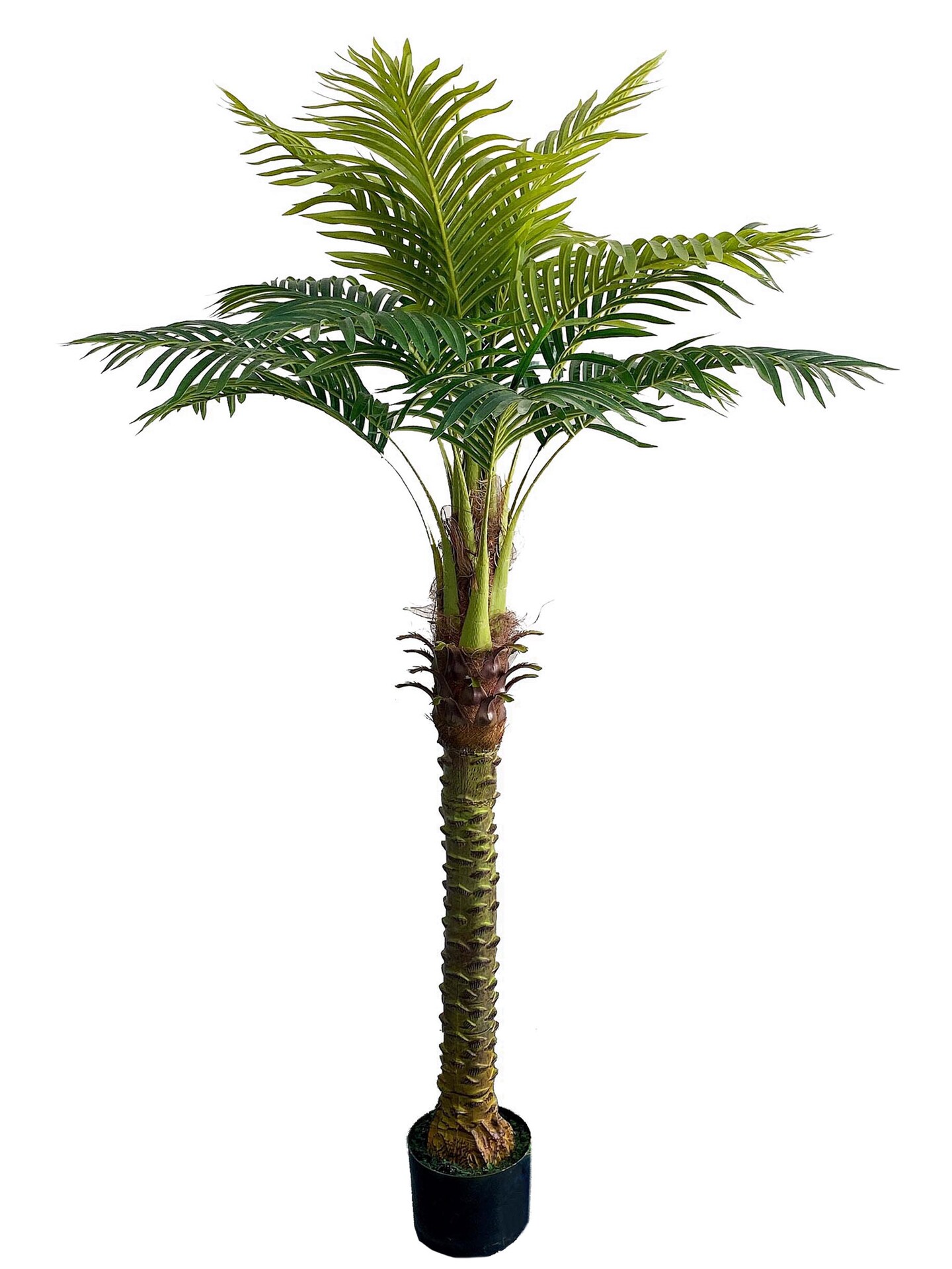 Lush 5-Foot Artificial Black Bamboo Tree - 1045 Verdant Green Leaves - Indoor/Outdoor Decorative Silk Plant