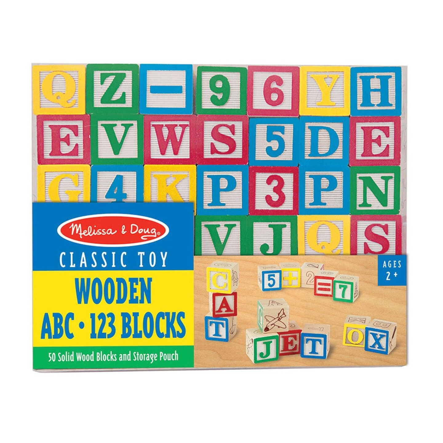 Abc 123 fashion wooden blocks