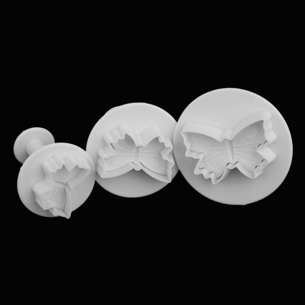 33 Pieces Fondant Cake Cookie Plunger Cutter Sugarcraft Flower Leaf Butterfly Heart Shape Decorating Mold DIY Tools