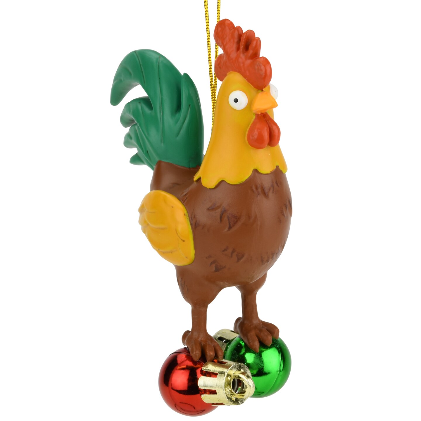 Tree Buddees Rooster and Bulbs Funny Christmas Ornament Decoration